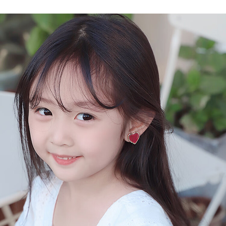 【精致可爱】浪莎 儿童耳环儿童耳环耳夹无耳洞女孩耳钉韩国简约气质