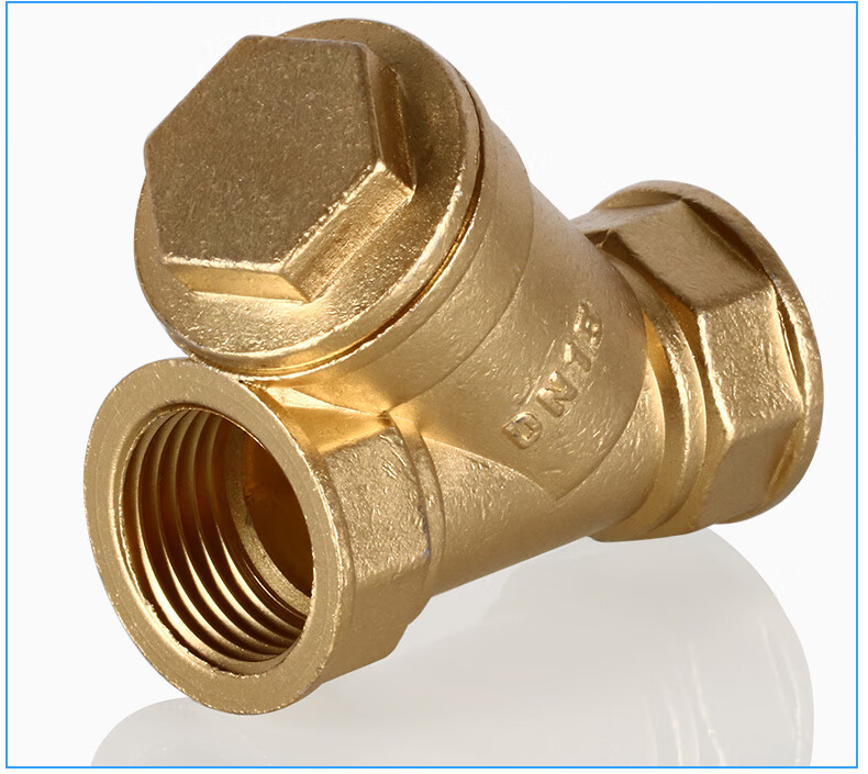 适用于适用于汽车淋水器配件4分纯铜加厚y型过滤网dn15货车滴水刹车淋