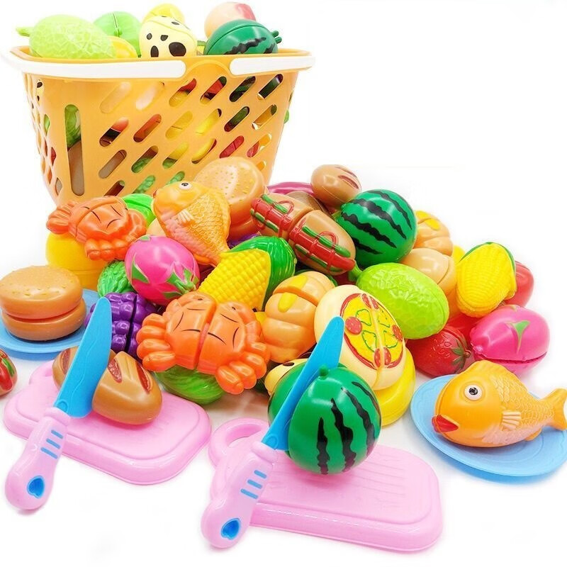 仿真切切乐玩具儿童切水果玩具小男女孩过家家仿真蔬菜水果宝宝切切乐