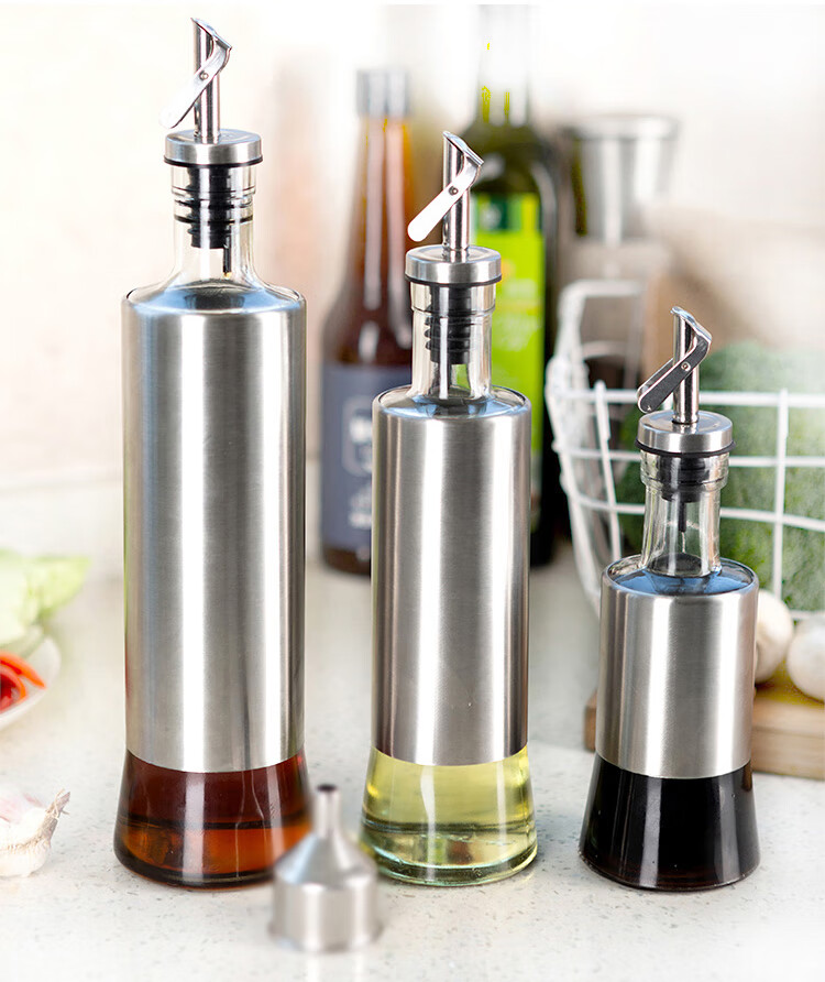 不锈钢油嘴瓶盖子不挂油调料倒油嘴头厨房倒油器油嘴瓶嘴头油瓶防漏嘴