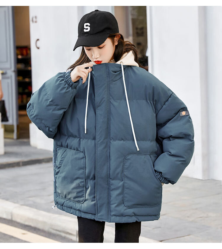 大学生装羽绒棉服女爆款冬季棉袄2020年新款初中学生韩版短款棉衣外套