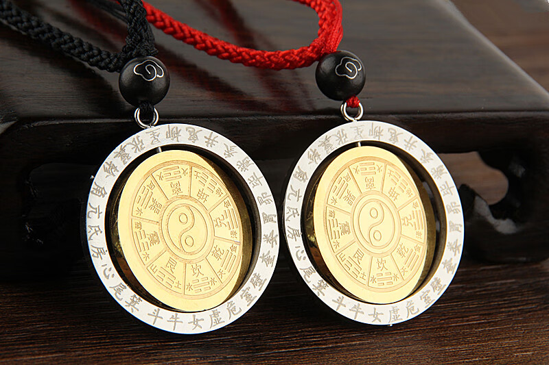 新款京选精品11新款上市复古五行阴阳鱼八卦吊坠道教太极图男女项链