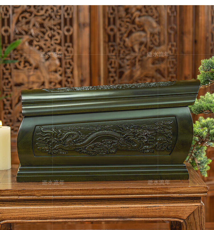 逝水流年金丝楠木阴沉木棺材乌木骨灰盒实木棺木迁坟男女寿棺 视频看
