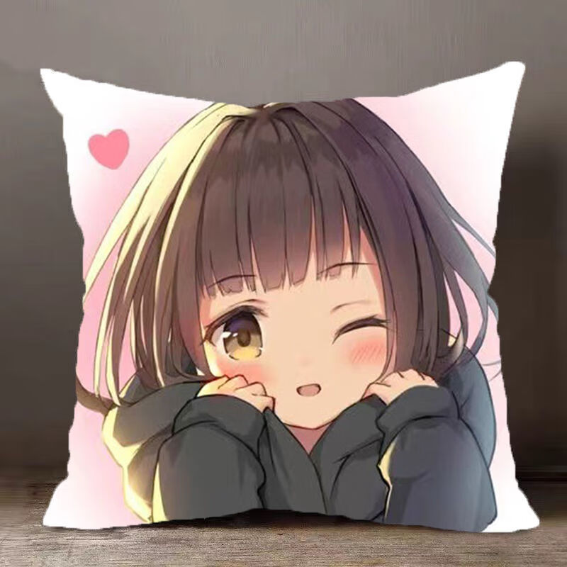 太美鑫 七濑抱枕胡桃周边定制枕头套menherachan动漫二次元靠垫可拆洗