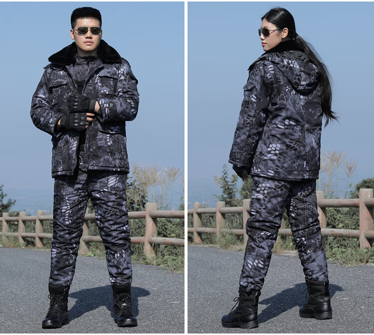 特战服装军棉袄冬季棉衣 棉裤迷彩服套装东北军棉大衣男加厚保安巡逻