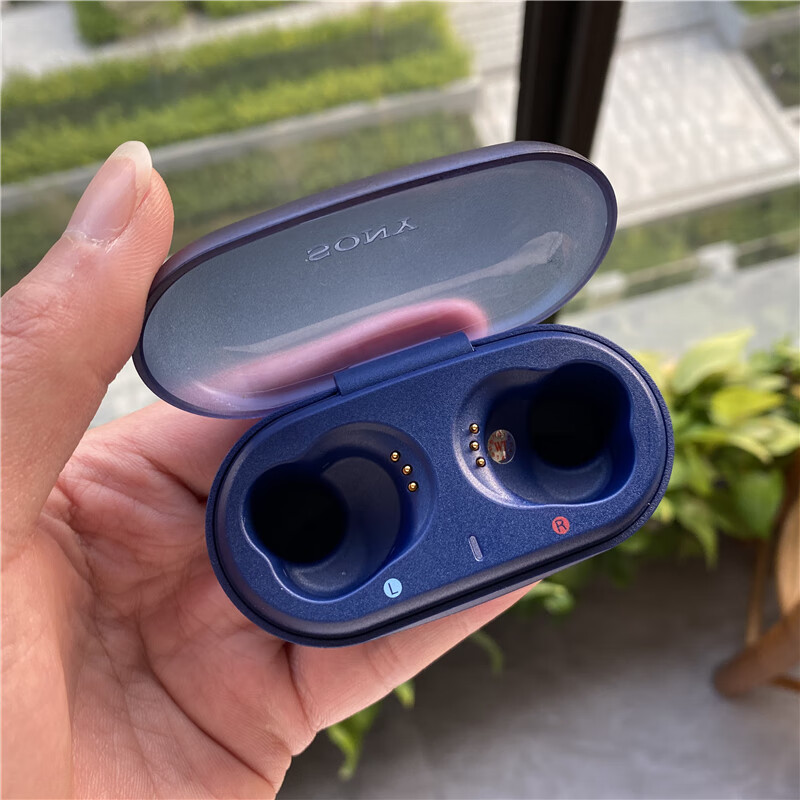 索尼sony/ wf-xb700 真无线蓝牙耳机重低音运动入耳式跑步 全新蓝色l