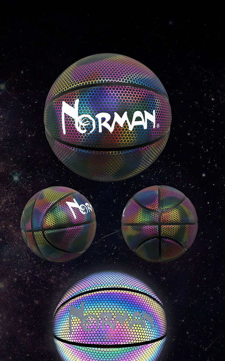 诺尔曼 【发光篮球】室外篮球遇光变色 送男朋友女生喜欢6件套 皮卡丘