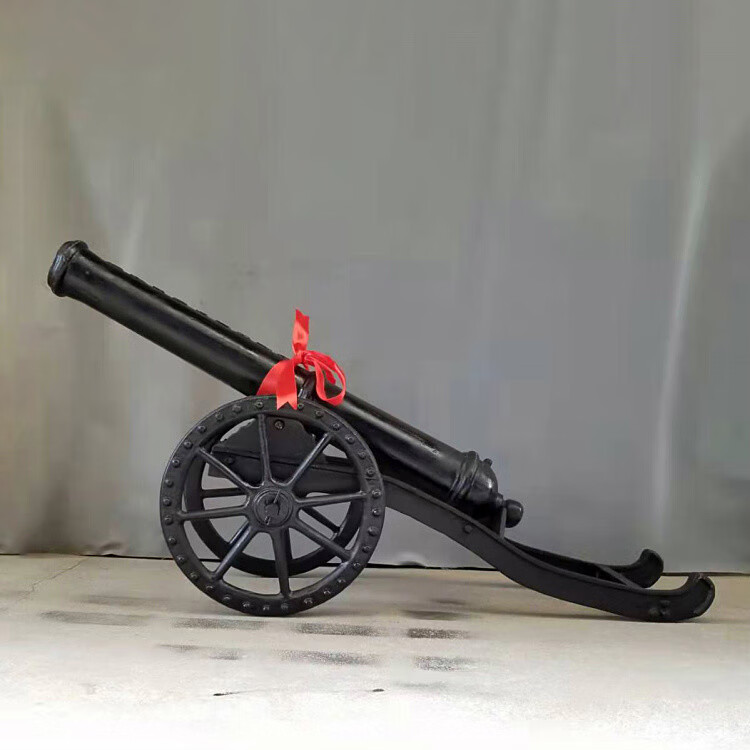 qwc 大号铸铁大炮红衣大炮模型铁大炮摆件炮仿古炮工艺品摆件 7号长23