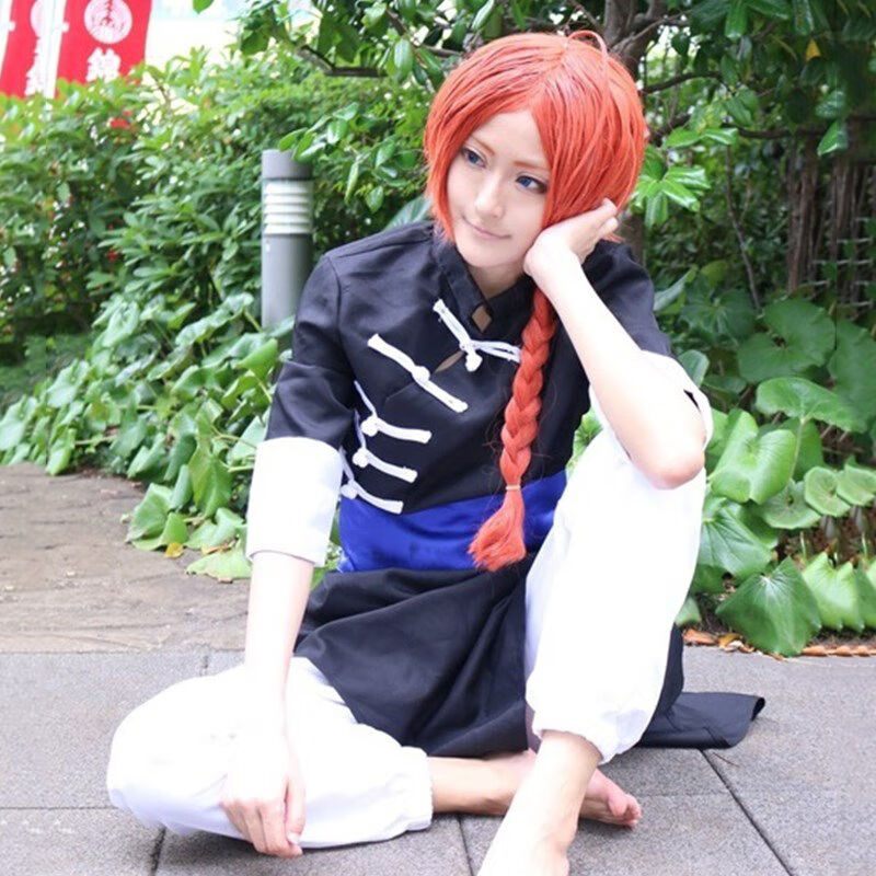 銀魂吉原篇夜兔神威cos服萬聖節漫展表演出cosplay服裝9件套布鞋款