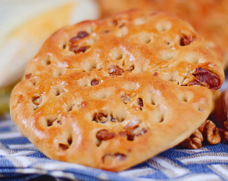 芝麻油酥囊8个传统手工辣皮子囊西北特色小吃 辣皮子馕6个装【图片