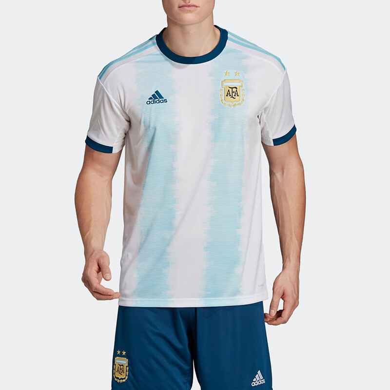 adidas阿迪达斯neo系列 美洲杯阿根廷队主场球衣梅西队服短袖足球运动