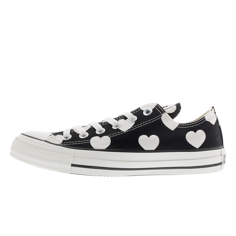 匡威converseallstarfullheartsox个性时尚女爱心帆布鞋休闲鞋黑色235