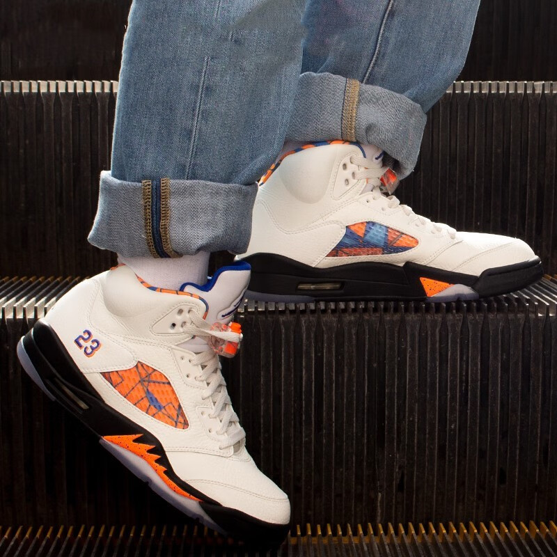 耐克(nike)男女鞋air jordan 5 aj5 x off white ow联名解构黑篮球鞋