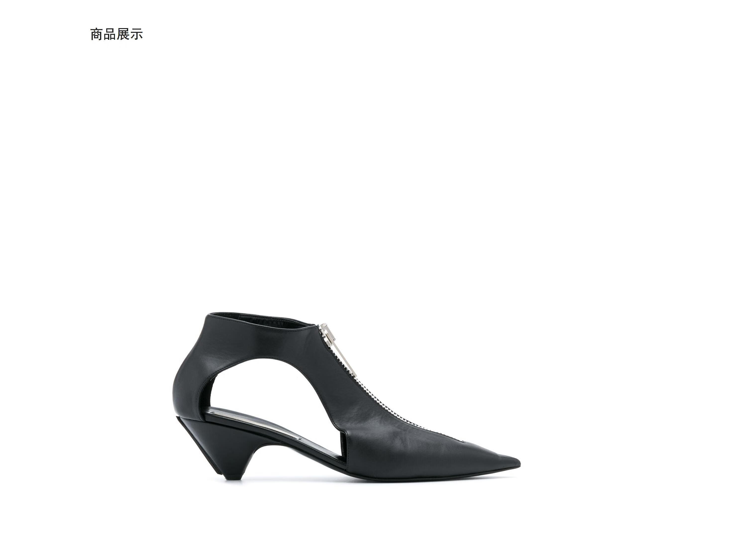 丝黛拉麦卡妮(stella mccartney)21春夏女士镂空尖头高跟鞋 黑色 eu