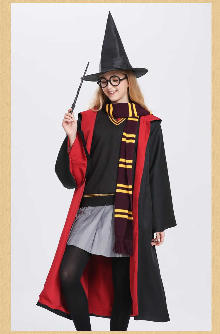 官方旗舰哈利波特服装魔法袍子情侣衣服周边魔法学院环球影城cos魔杖