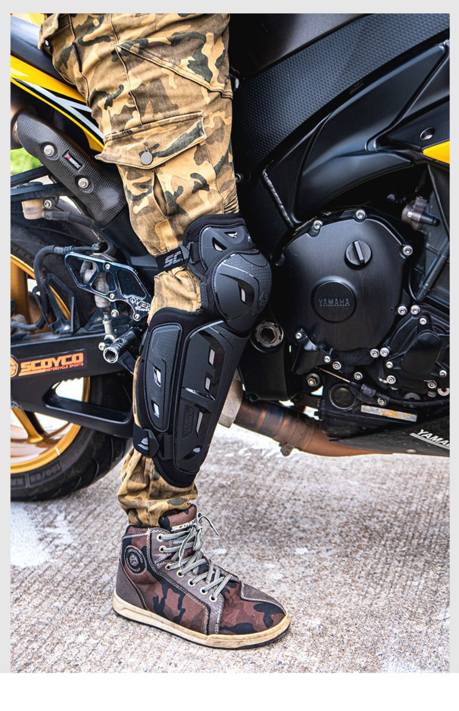 赛羽护膝摩托车护膝护肘四件全套机车骑行护具防风防摔护腿男四季通用