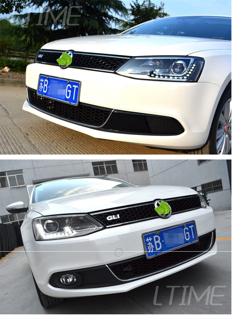 适用于 12-14款速腾中网gli蜂窝运动款中网下网中网改装配件 gli(红线