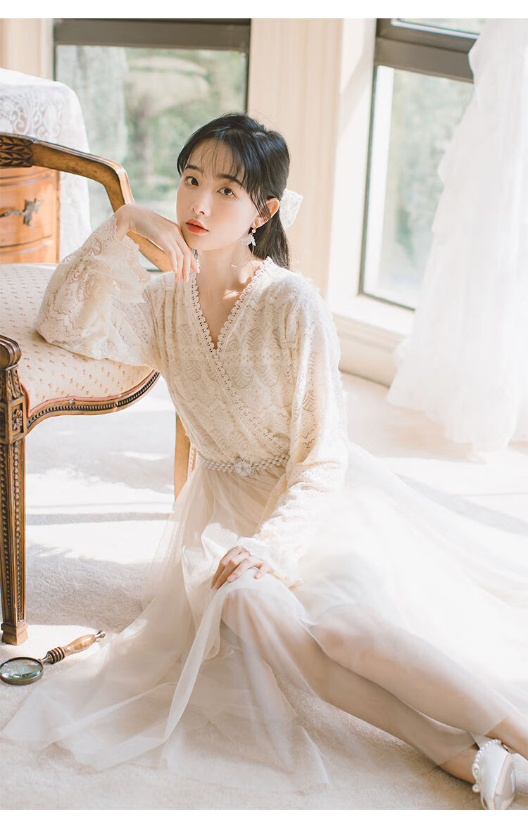 2020新款主持人连衣裙仙女裙冬季女初中生高中生大学生青少女靓女小仙