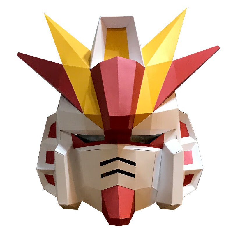 高达大型摆件 高达手办机甲周边发光可穿戴头套面具diy折纸模型创意