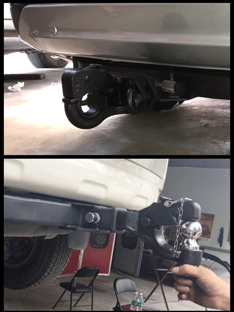 适用于奔驰glc200glc260300改装拖车杠拖车钩流氓后托勾牵引脱钩款式