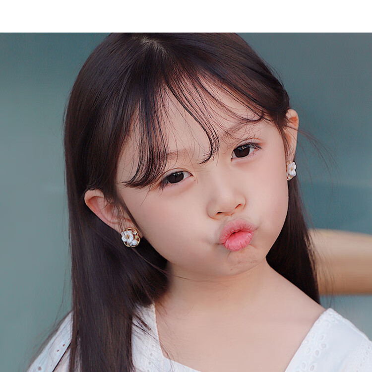 【精致可爱】浪莎 儿童耳环儿童耳环耳夹无耳洞女孩耳钉韩国简约气质