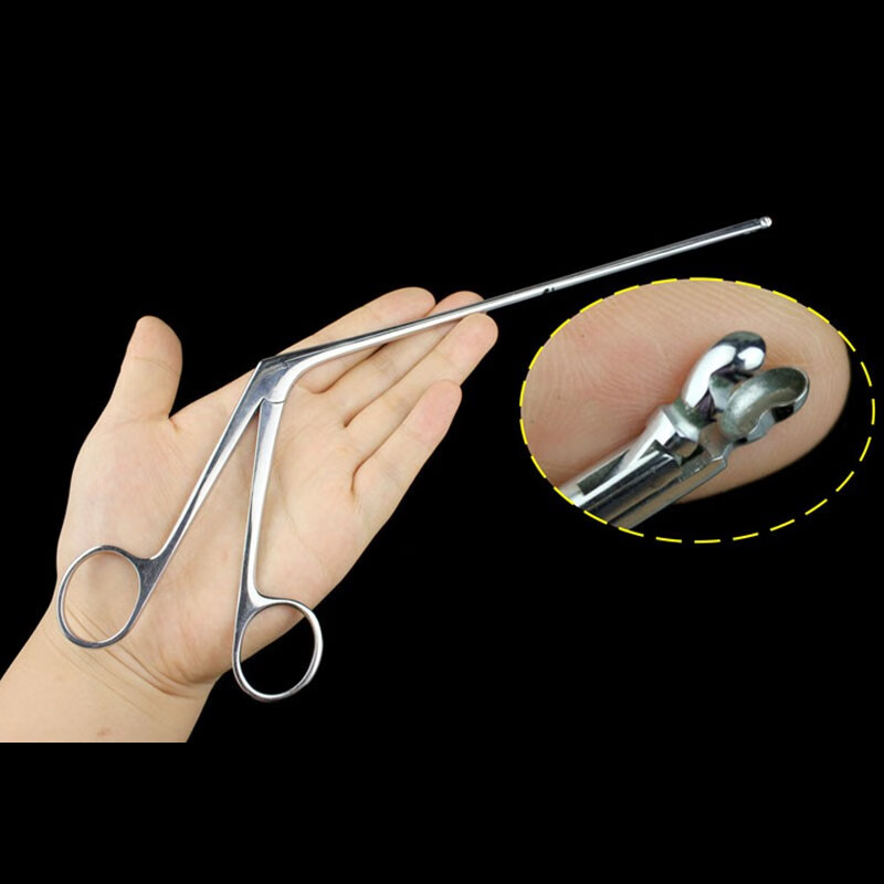 金钟五官科手术器械咽喉医用喉钳喉取样钳喉咙异物取出工具h8c410直匙