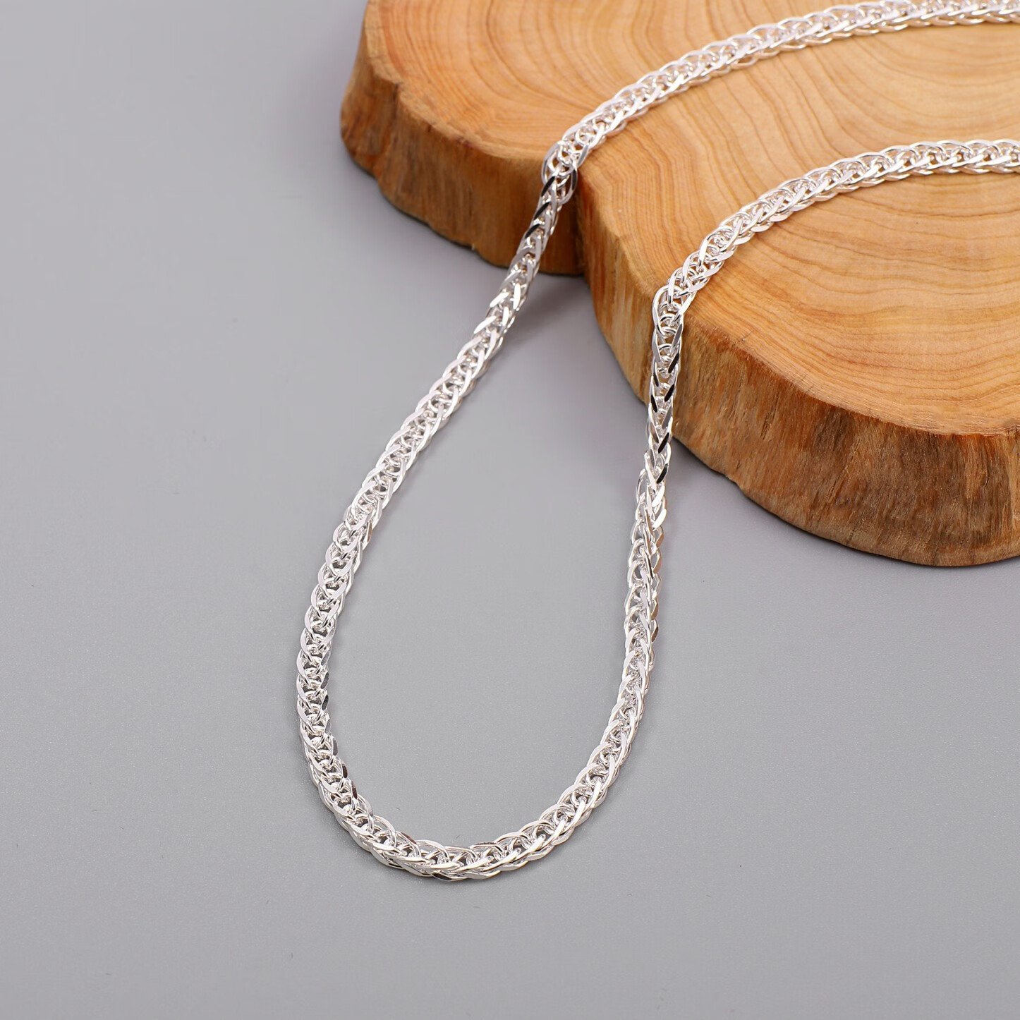 老凤凰金店款 正品s99银银项链男士蛇骨链足银肖邦链时尚情侣女简约