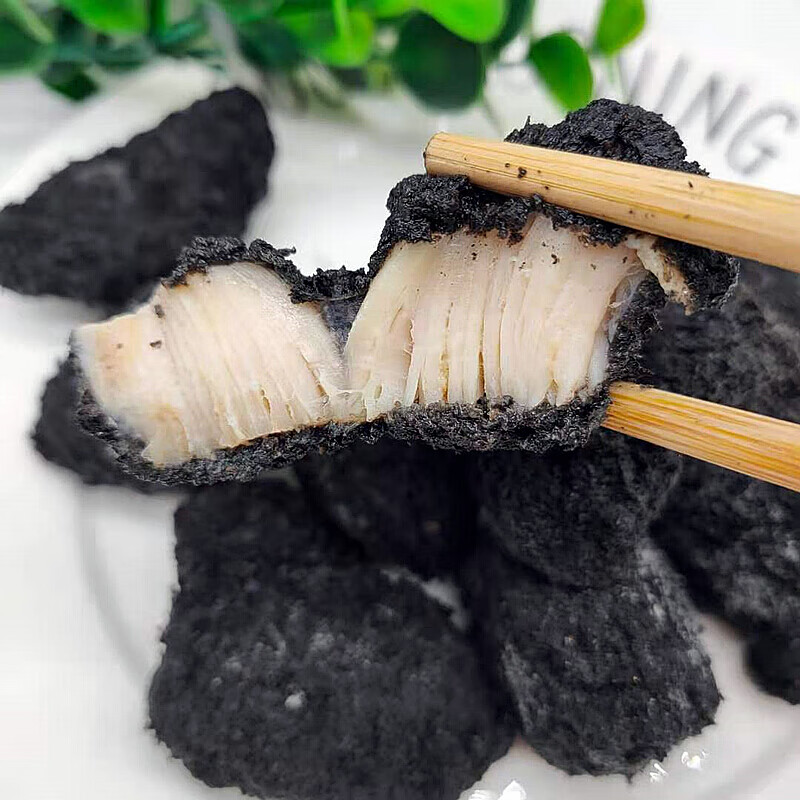 黑金鸡块1kg墨鱼汁盐酥鸡脏脏黑炭炸鸡冻半成品新品特色油炸小吃