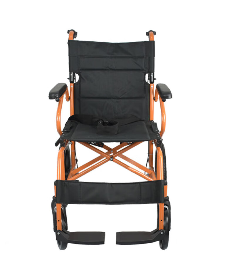 名珠轮椅老人家用多功能可折叠超轻便携小铝合金手动手推代步车小轮折