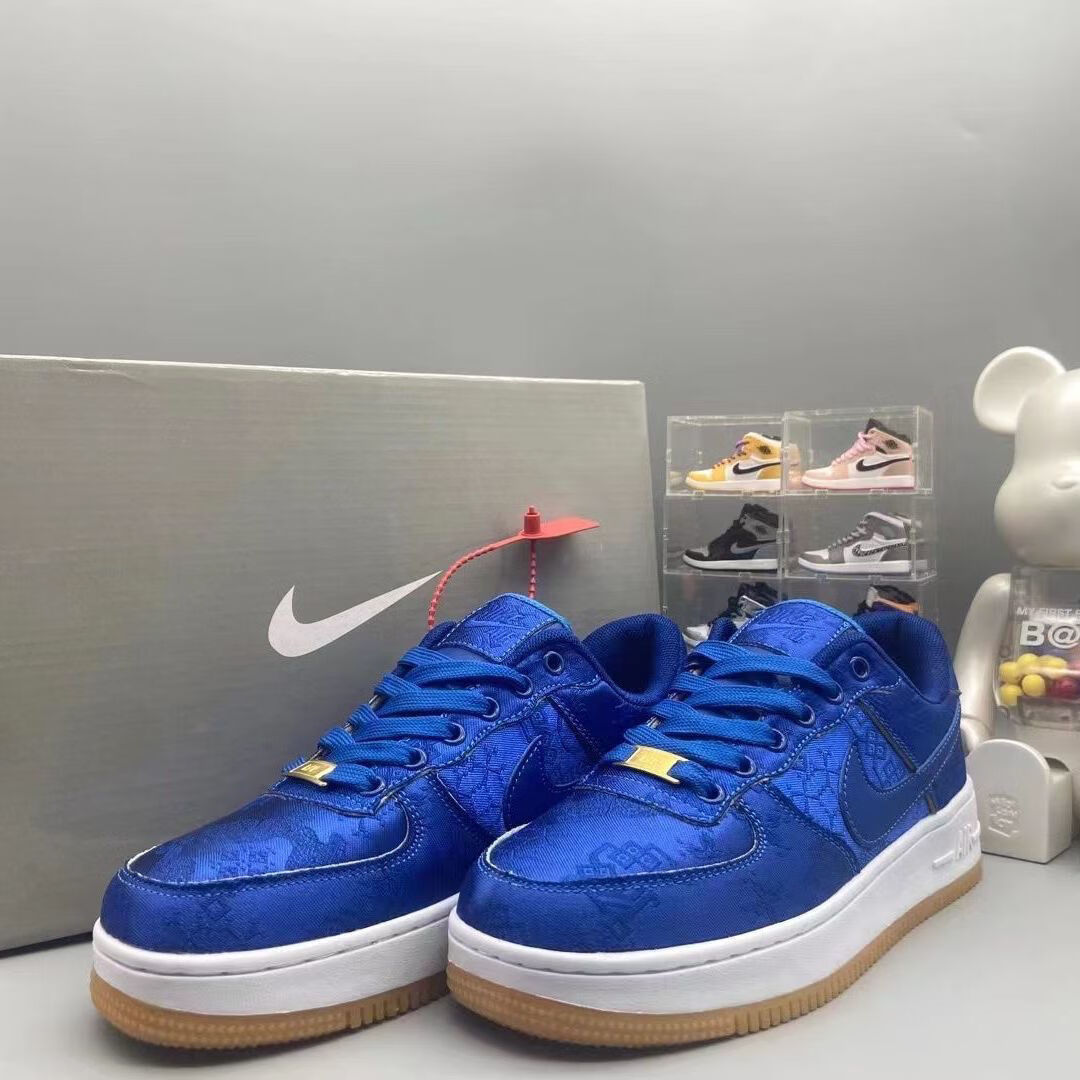 【莆田纯原】aj空军一号丝绸1男女低帮板鞋陈冠希同款联名鞋子男ins