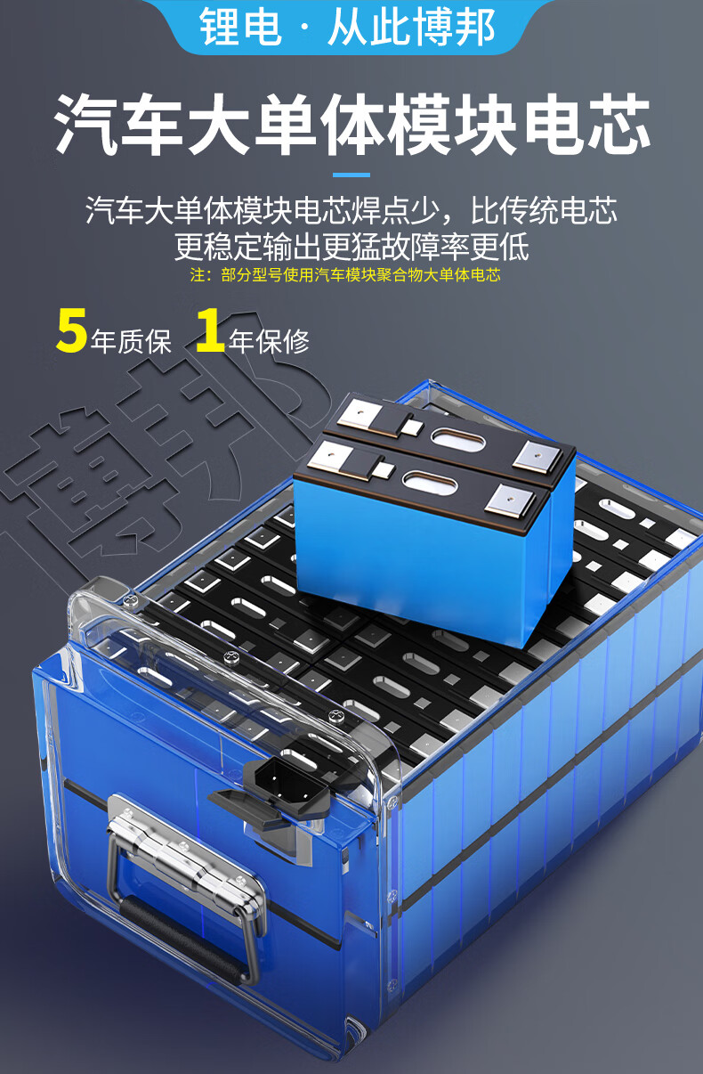 电动车48v锂电池60v009外卖高压版三元锂电池72v三四轮车电瓶 【智控