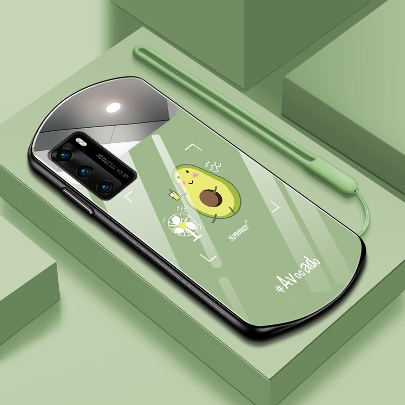 手机壳钢化玻璃防摔小清新男女款情侣华为p40pro硅胶全包软边网红限量