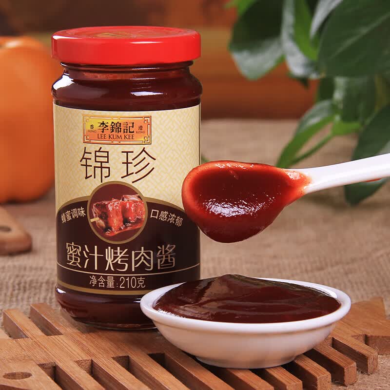 李锦记锦珍蜜汁烤肉酱210g12瓶bbq烧烤酱牛排酱蜜汁烤肉蘸酱