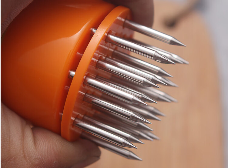 红铁普不锈钢松肉针 西餐牛排猪排敲肉 不锈钢嫩肉针 嫩肉器