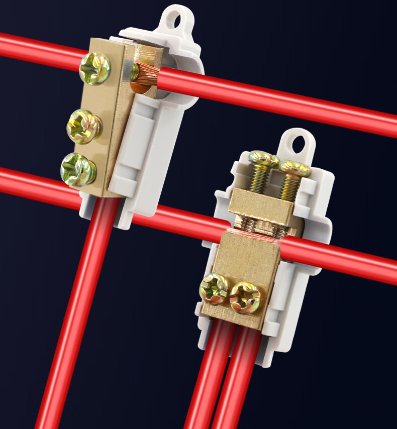 大功率t型接线端子电线快速连接器1分2卡子分线器10平方并线t型056