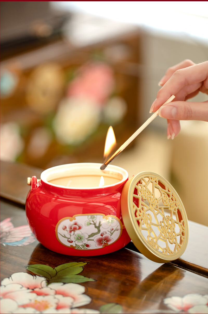 故宫宫廷系列香薰蜡烛雪中春信香薰蜡烛礼盒装生日结婚礼物女生伴手礼