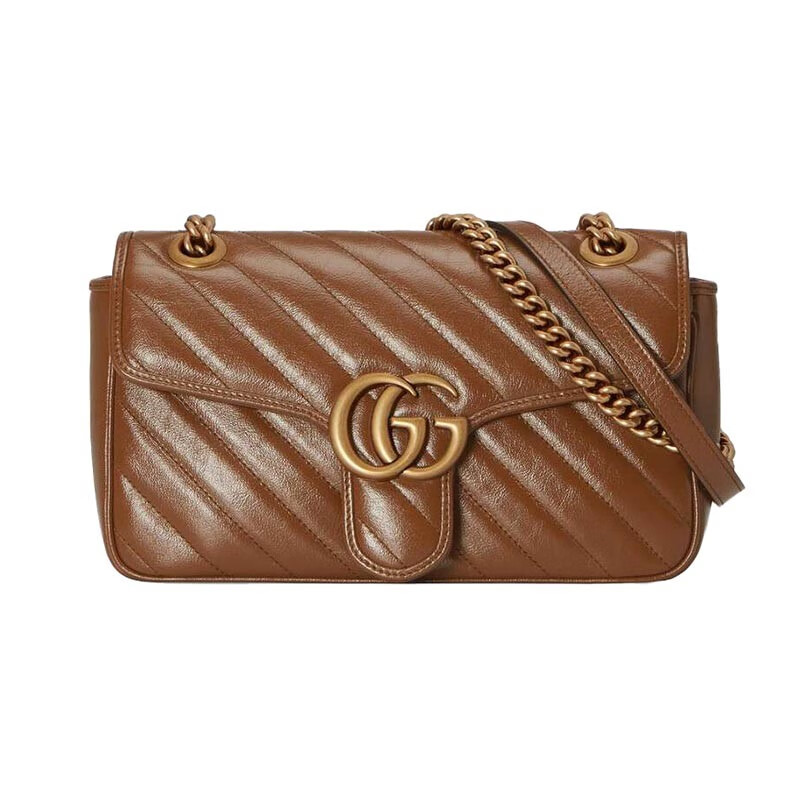 gucci古驰古奇女包gg marmont单肩链条包 hvkeg 9772黑色双g代购