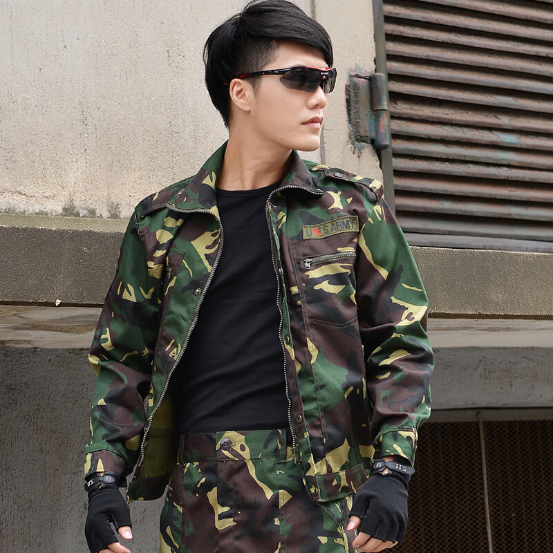 04猎人迷彩服套装军训服新式春秋加厚防寒工装工地工人劳保工作服吉诺