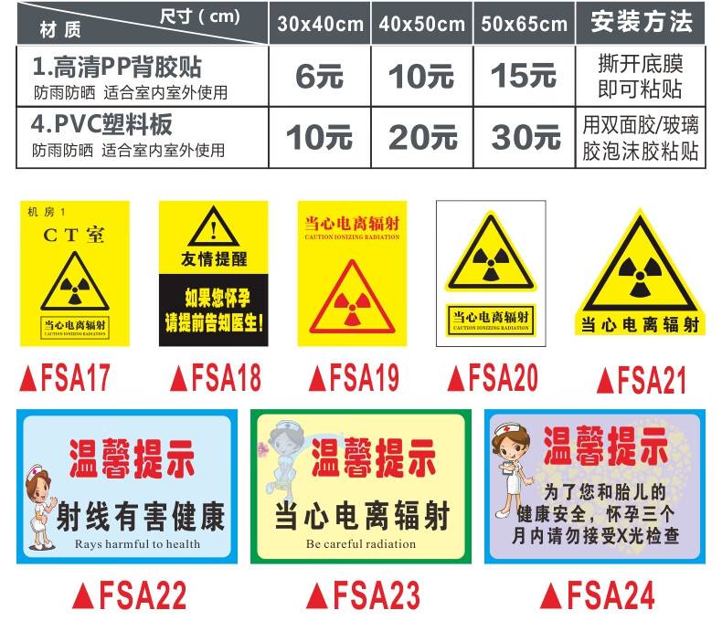 灵感惠民防辐射贴
