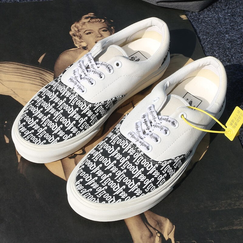 万斯(vans)官方fog鞋子半印大码男鞋高街板鞋帆布鞋 fog鞋子红色半印