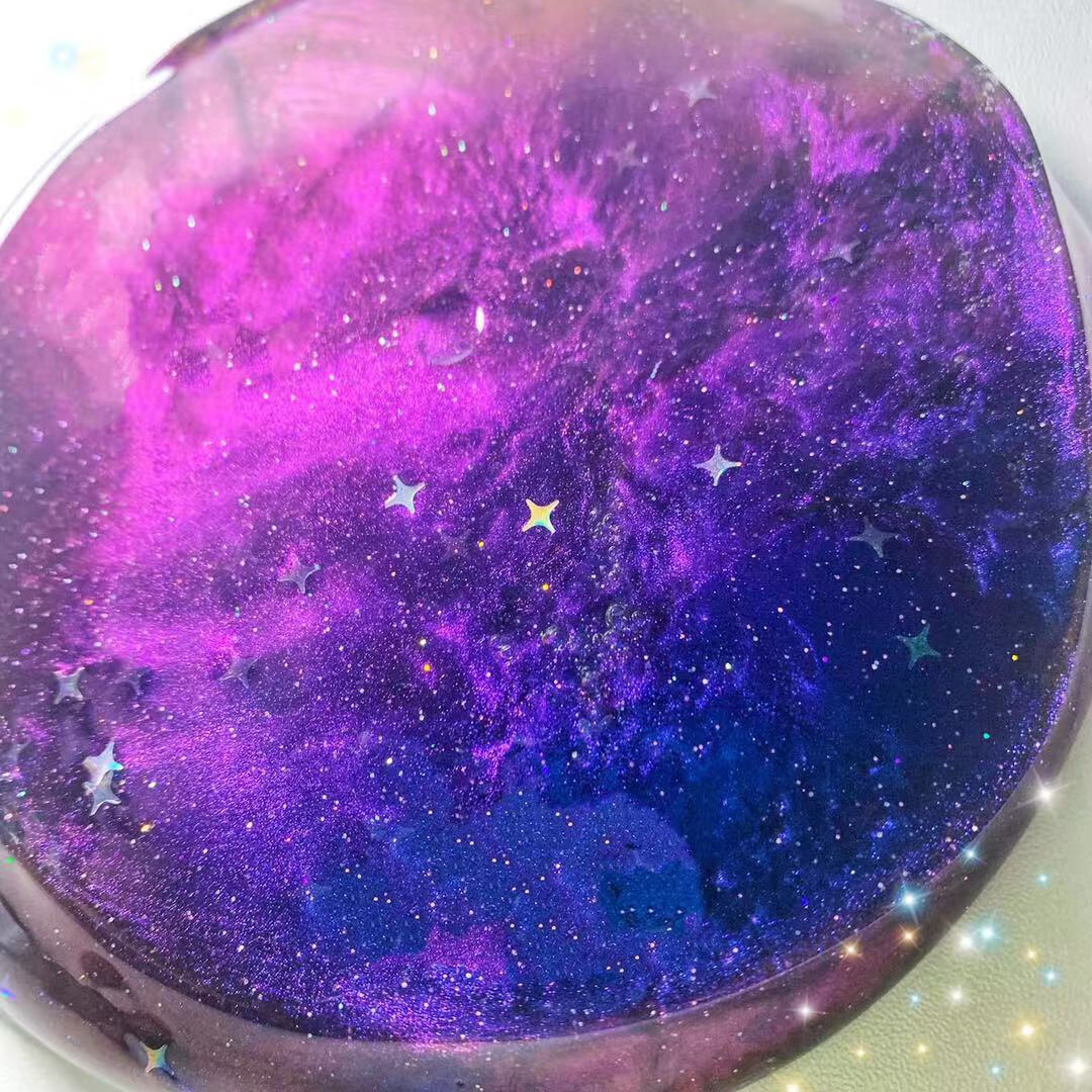 繁星魔镜 星空变色龙成品史莱姆网红同款解压仙气水晶泥起泡胶 500ml
