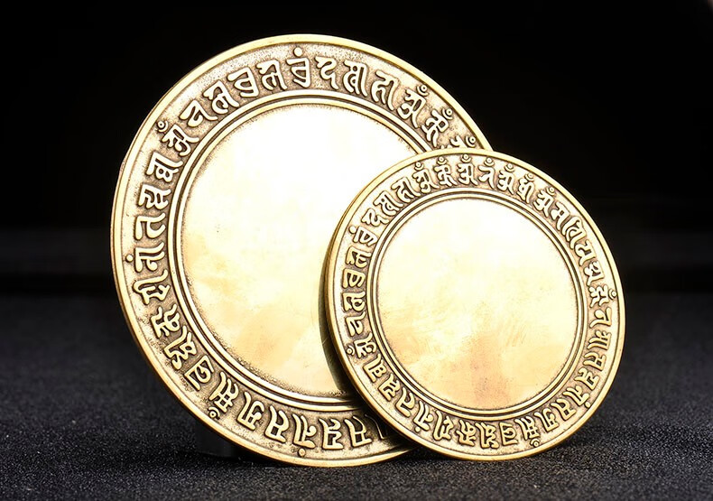 普生缘纯铜准提镜八卦镜摆件准提佛母十二生肖铜镜挂件工艺品 11.