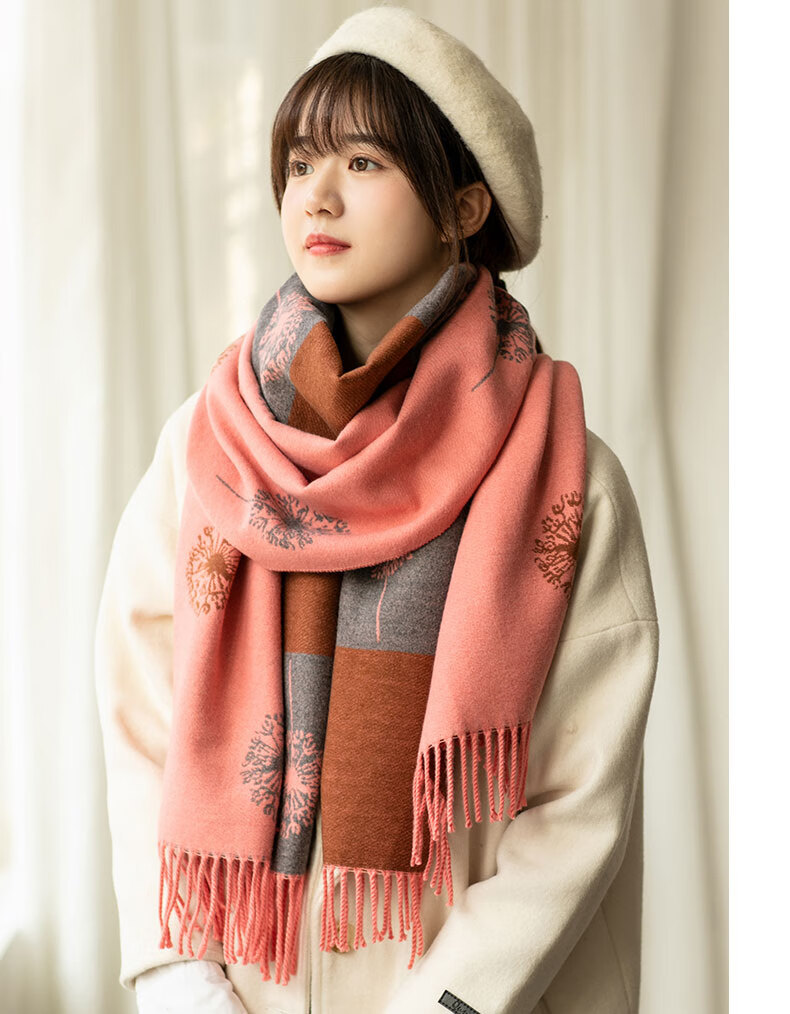 稻草人围巾女冬季百搭保暖时尚洋气ins韩版潮流2020学生网红新款浅