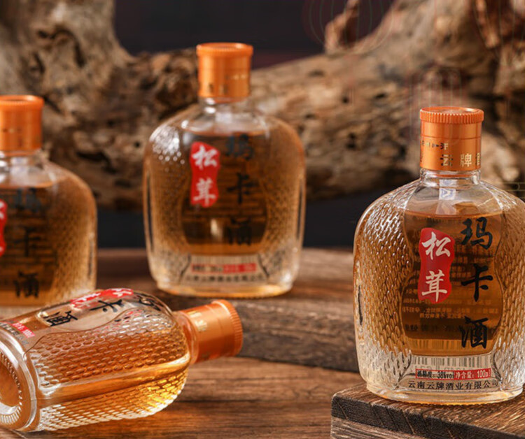 松茸酒云酒集团云南松茸黑玛卡酒松茸酒玛咖泡酒38度100ml云牌松茸