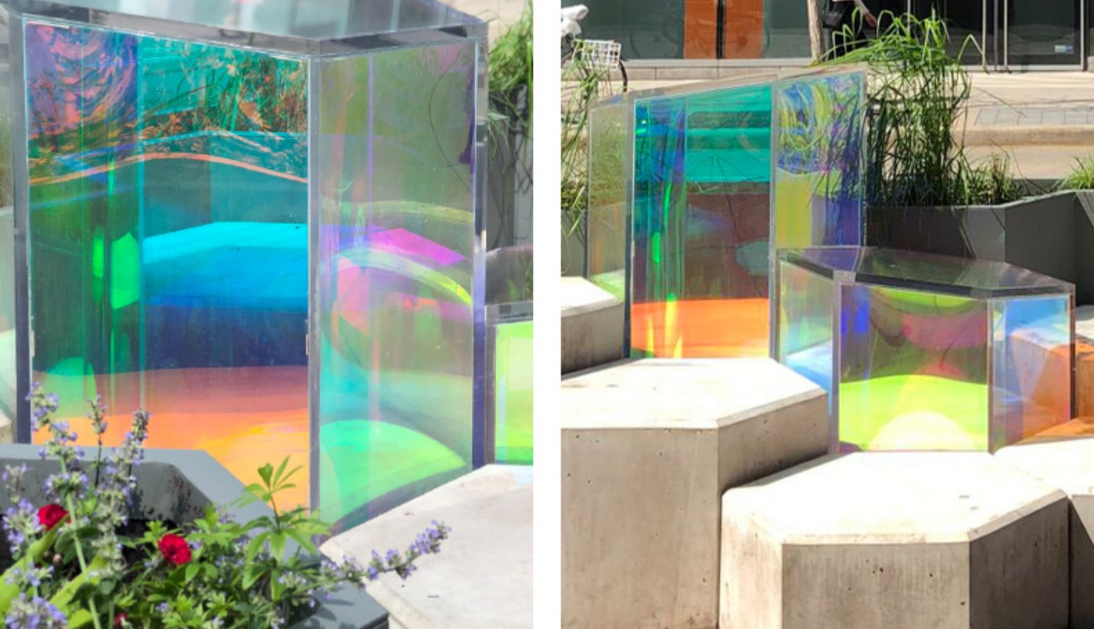 索乐特 炫彩玻璃贴膜 镭射纸 手工滴胶摄影 幻彩膜 彩虹七彩膜 湖蓝