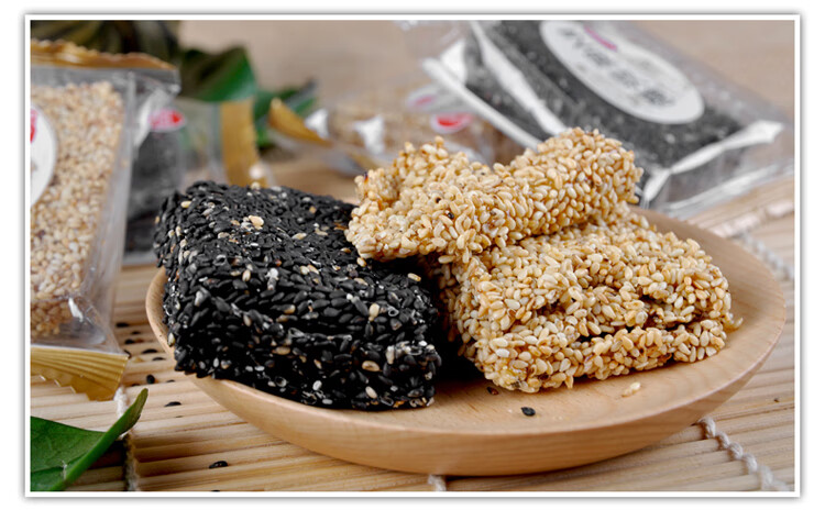 朝阳特产柏寿园芝麻软糖老式手工黑芝麻麦芽糖牛皮糖传统糕点零食 500