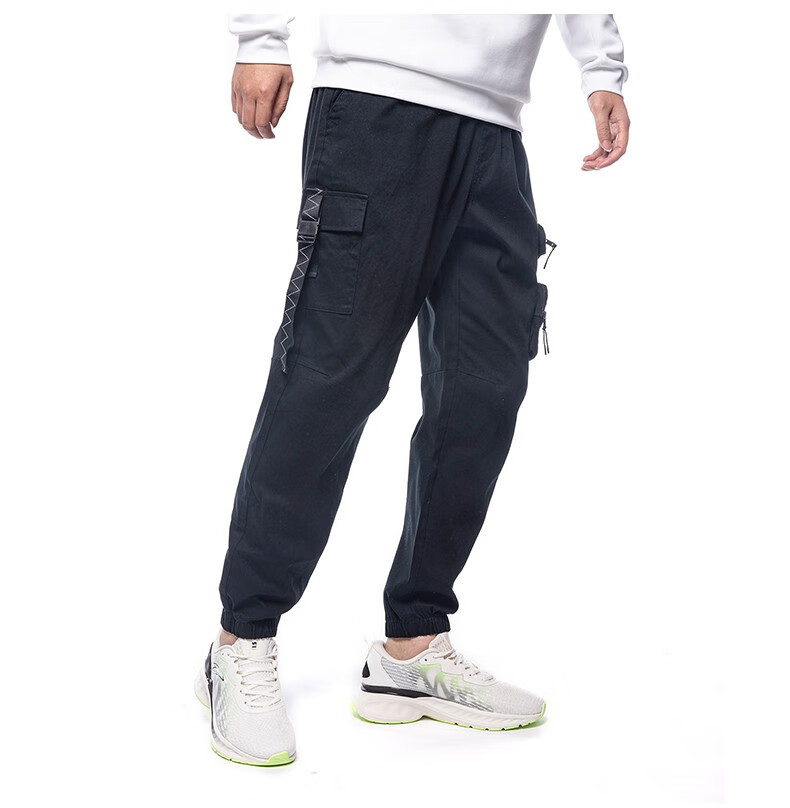 安踏运动裤男2022春季新款休闲舒适针织运动工装裤潮男152218501基础