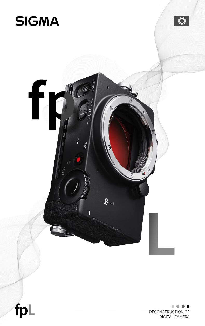 适马sigmafpl全画幅无反相机微单相机4k高清视频专业电影摄影机单机身