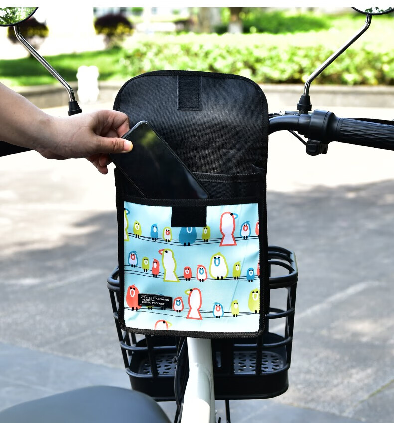 电动车挂物包防水电瓶自行车置物神器电车收纳挂袋手机储物兜挂包