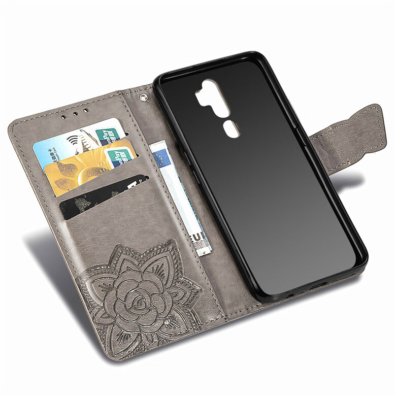 适用于oppo a11x手机壳a9 a5 2020保护套oppo a11x a9翻盖皮套软 粉色